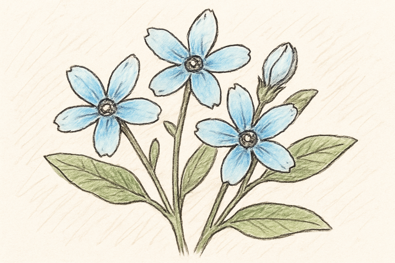 ブルースターの花のアップ写真