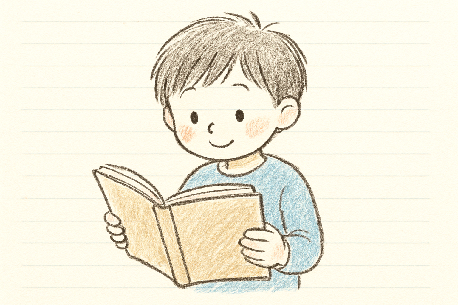 小学校低学年の子どもが本を読んでいるイメージ