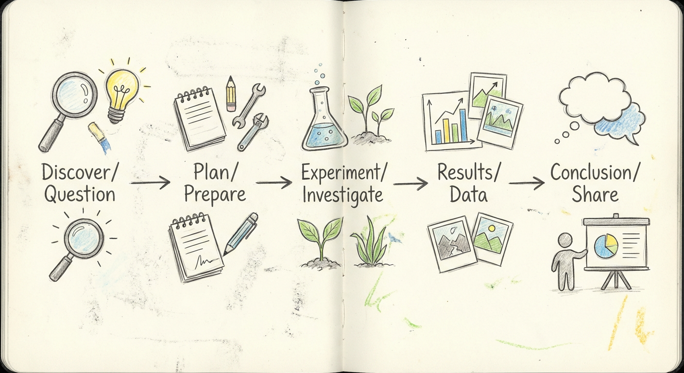 自由研究レポートのまとめ方イメージ