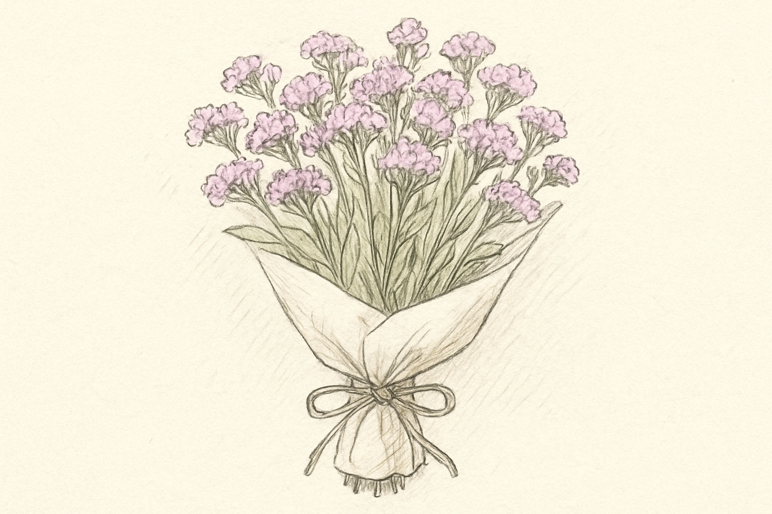 スターチスの花束のイメージ