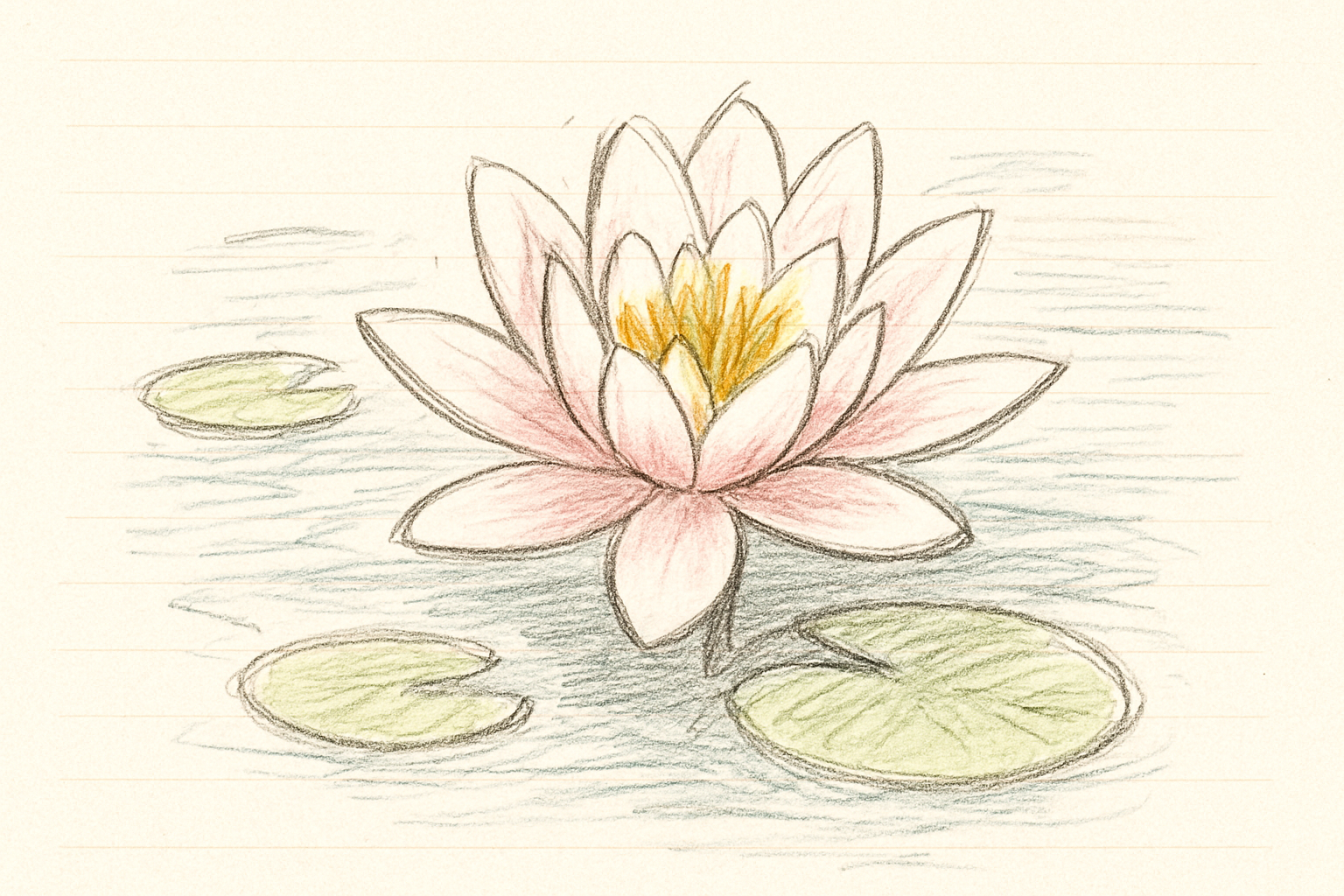 水面に浮かぶ睡蓮の花のイメージ