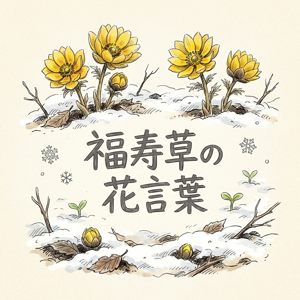 福寿草の花言葉｜「幸福」と「悲しき思い出」の意味と由来