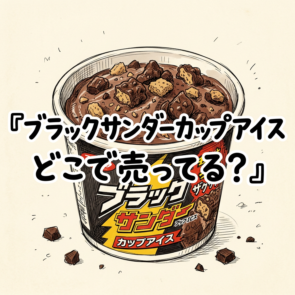 ブラックサンダーカップアイスはどこで売ってる？通販と棒タイプの違い