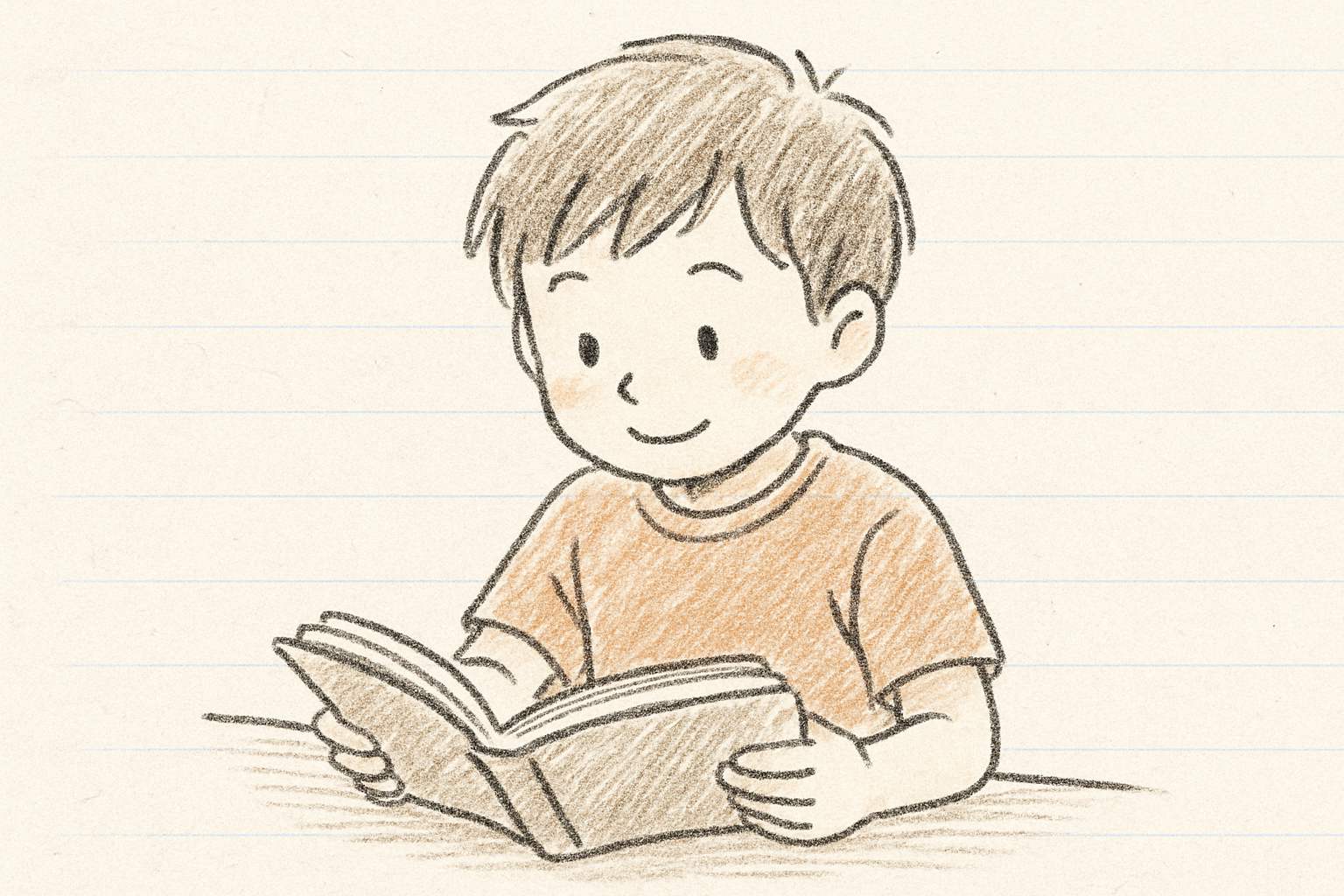 小学生が本を読んでいるイメージ