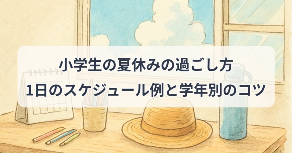 elementary-summer-vacation-routine
